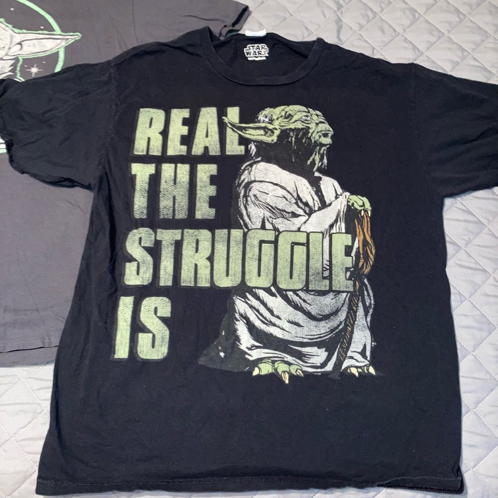 2 Star Wars/Baby Yoda  shirts - Picture 3 of 9